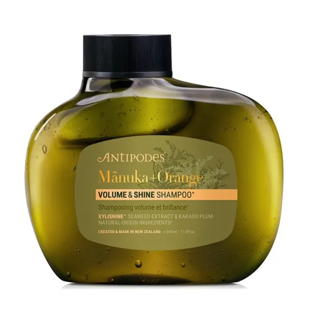 Antipodes Shampoing Volume et Brillance Mānuka et Orange - 340 ml