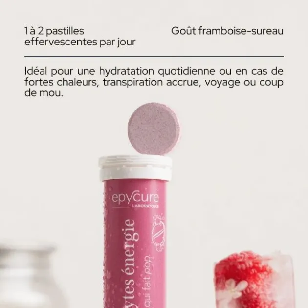 Epycure Électrolytes Énergie Framboise Sureau - 20 pastilles