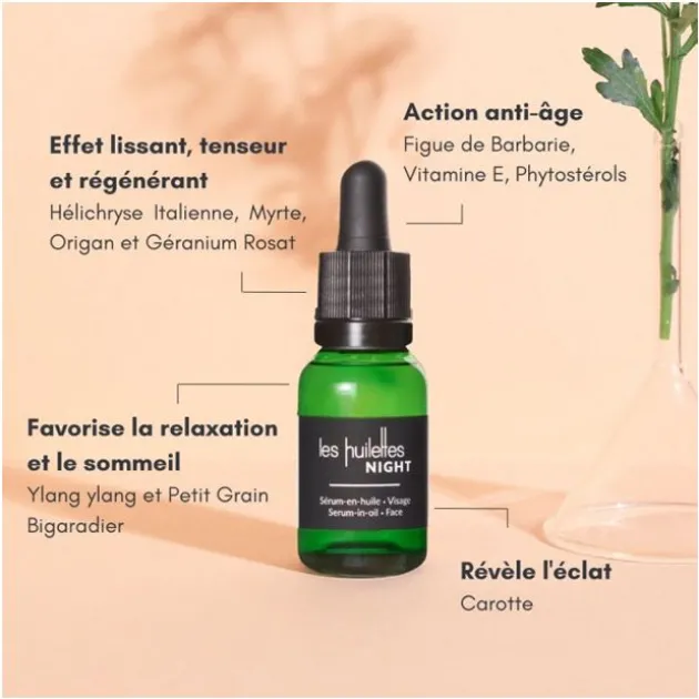Les Huilettes Sérum anti-âge Nuit - 15ml