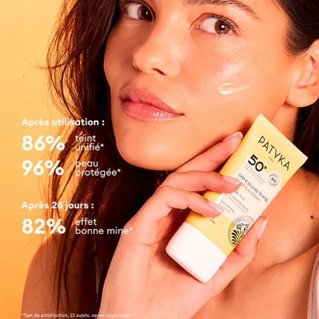 Patyka Crème Solaire Teintée Visage SPF50+ - 40 ml