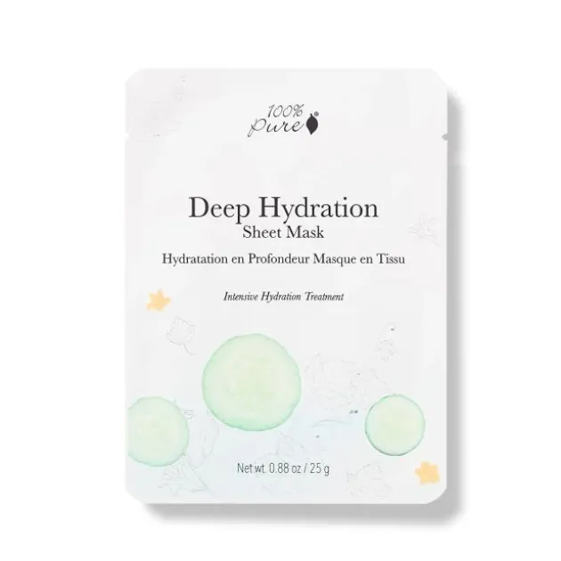 100% Pure Masque En Tissu Hydratant - 25 g
