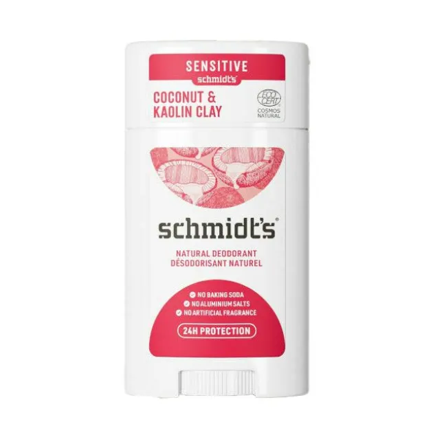 Schmidts Déodorant peau sensible Coco & Kaolin en stick - 58 ml