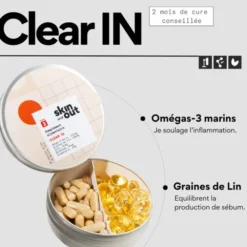 Skin & Out Complément alimentaire stop-boutons Clear In - 30 g