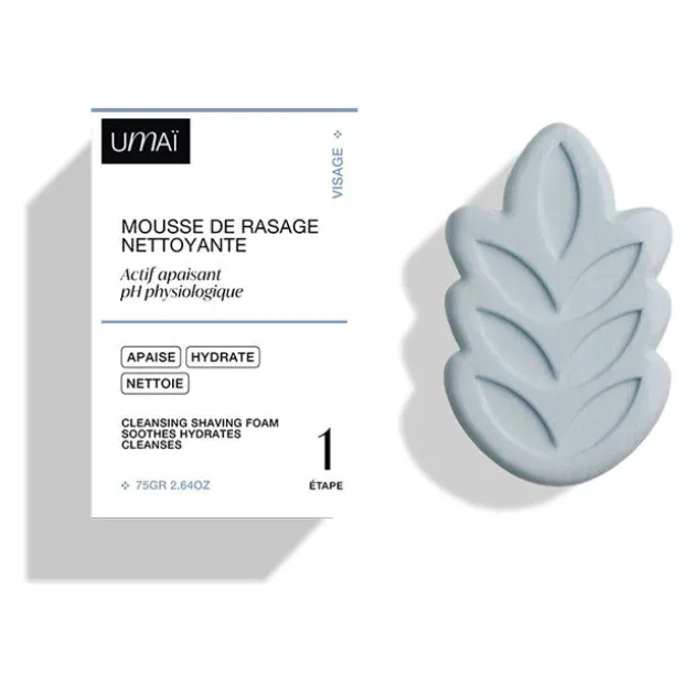 Umaï Mousse de rasage nettoyante - 75 g