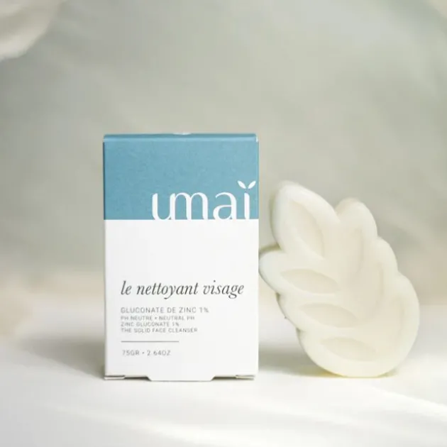 Umaï Nettoyant visage solide peau sensible - 75 g