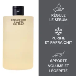 Whamisa Shampoing cheveux gras aux graines bio fermentées - 490 ml