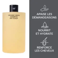 Whamisa Shampoing cheveux secs aux graines bio fermentées - 490 ml